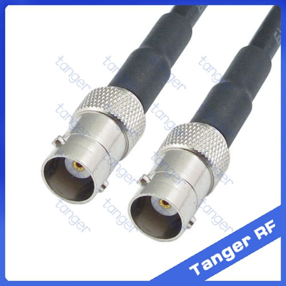 

Hot Selling BNC female jack to BNC female jack straight RF RG58 Pigtail Jumper Coaxial Cable 20inch 50cm High Quality New