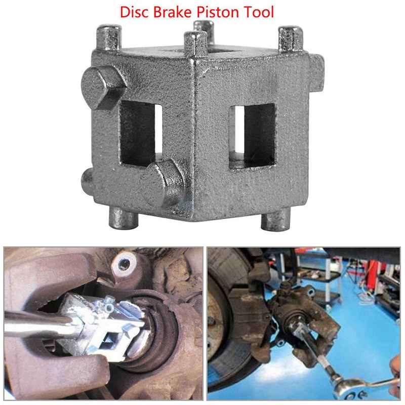 DIY Car Rear Disc Brake Piston Caliper Wind Back Cube Calliper Adaptor Tool HS3 