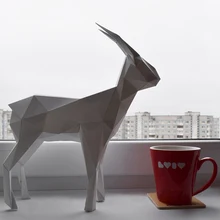 DIY Украшение дома Keza овец Бумажная модель паззлы игрушка животное для ресторанов магазины баров водонепроницаемый развивающие складные модели