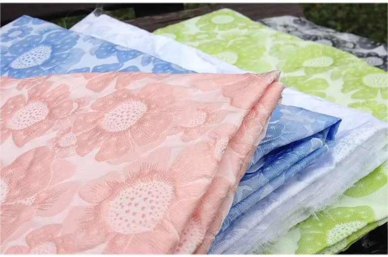 3D блестящая жаккардовая парча ткань для платья, сделай сам швейная Лоскутная одежда, цветочный материал ткани Tecido, 1Yar