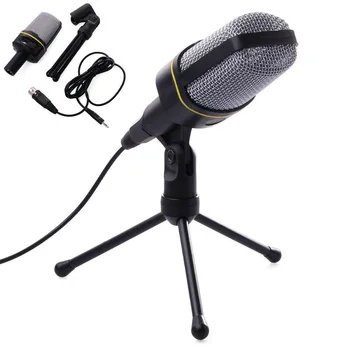 

SF-920 PC Microphone Computer Condenser Studio Mic 3.5mm Plug & Play for PC Desktop Laptop for Online Chatting Recording Gaming