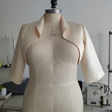 NeWomen Свадебные жакет-болеро атласная куртка Болеро плюс Размеры куртка кремового цвета в 2 4 6 8 10 12 14 16 16 Вт 18 Вт