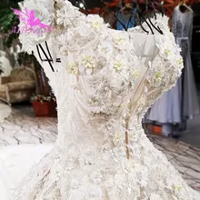 AIJINGYU сексуальное свадебное платье кантри маленькая белая дешевая распродажа индийские Стразы зимнее платье португальский дизайнер свадебная одежда