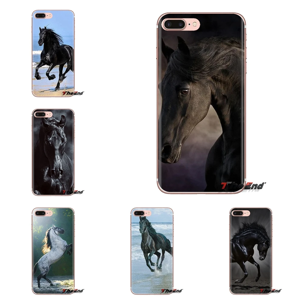 For Huawei G7 G8 P7 P8 P9 P10 P20 P30 Lite Mini Pro P Smart Plus 2017 2018 2019 Transparent Soft Cases Covers black Horse |