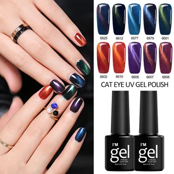 

Professional 1 Bottle UV Gel Nail Polish Long Lasting Shining Cat Eye Gel Varnish for Manicure Pedicure HJL2018
