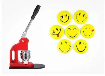 

manual round and rectangular shape metal pin button making machine with mold badge maker machine