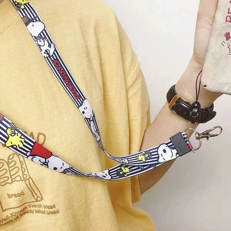 الحبل أنيمي لطيف الكرتون الرقبة حزام اسهم للمفاتيح ID بطاقة رياضة أحزمة هاتف المحمول USB شارة حامل DIY شنق حبل الوهق