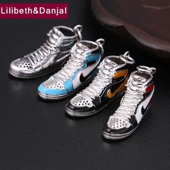 

Christmas Gift Pendant 100% Real 925 Sterling silver Jewelry Accessories Men Women Creative Sneakers Necklace Pendant 2018 P71
