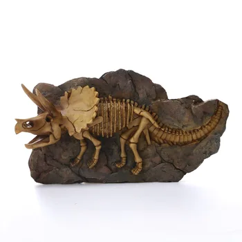 

Resin Crafts Dinosaur Skull Mini Fish Tank Aquarium Underwater Decoration Desktop Bowl Ornament Stone Ornaments Accessories