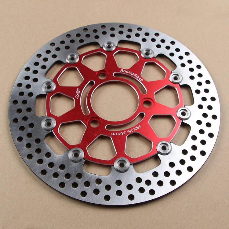 

Brake Universal Motorcycle Aluminum Alloy Floating Brake Discs 260Mm Rapid Cooling Brake Pads for For Honda Rear Disc Brake Pad