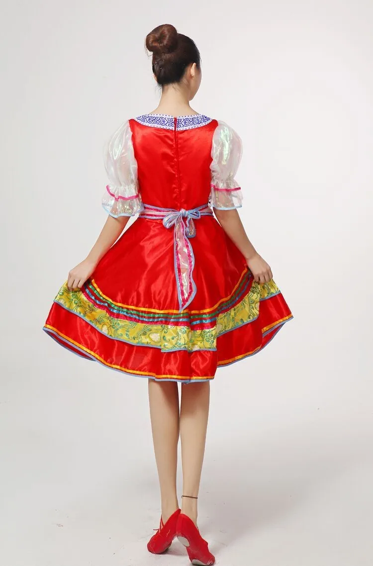 Классический традиционный русский танцевальный костюм, платье, европейский стиль, платье принцессы для сцены, одежда для сцены, 113001