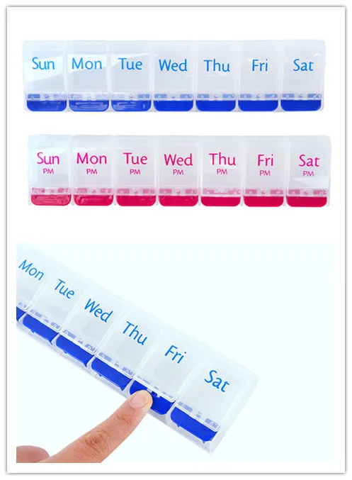 1 шт. мини 7 дней коробка для таблеток Органайзер держатель для планшета слот Еженедельный медицинский контейнер Органайзер чехол для таблеток коробка разветвители 2 цвета