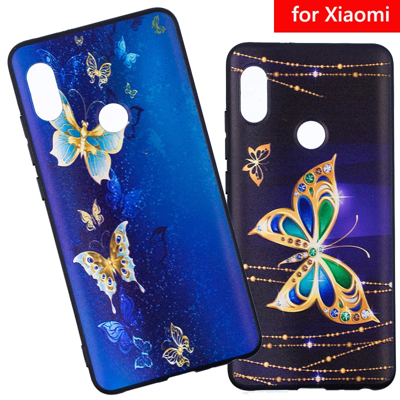 

3D Butterfly Case Xiaomi Redmi Note 5 Pro 5A Prime Note 4X 4 Redmi 5 Plus Case Xiaomi Mi Mix 2 Mi 6 Redmi6 6A Silicone Cover