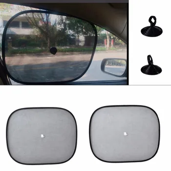 

beler 2pcs Foldable Car Side Window Sun Shade Screen Visor Shield Cover Solar Protection Window Foils For VW Audi A4 A6 BMW Kia
