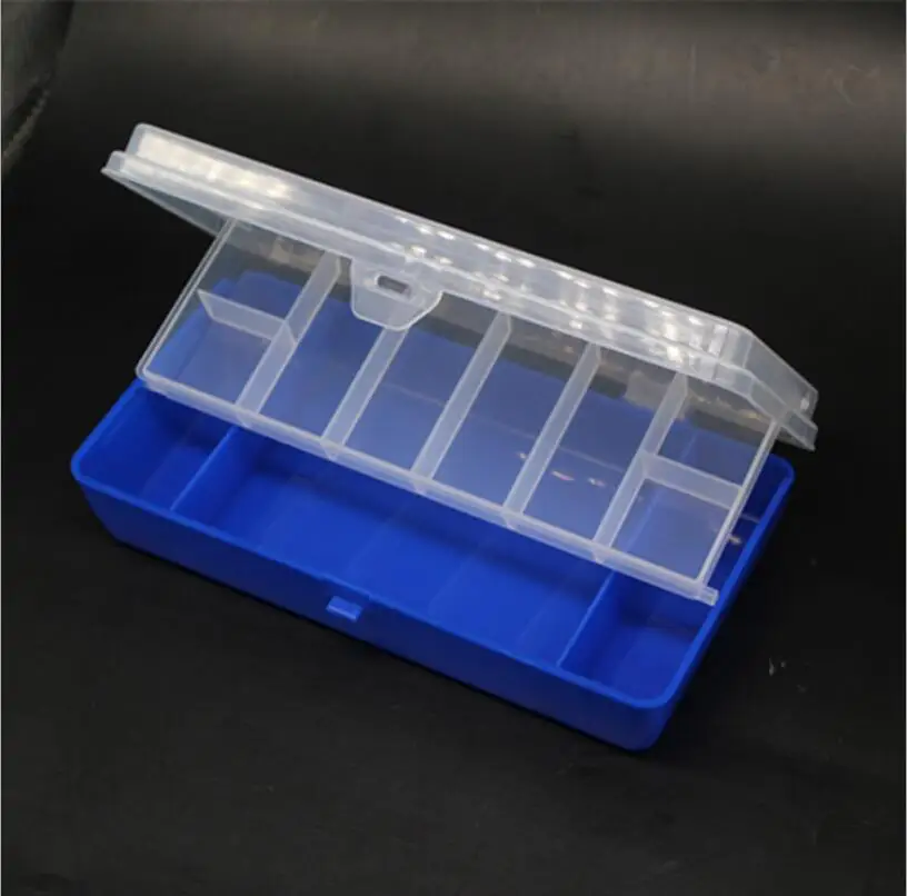 

Double layer Fishing accessory box 20*10*4cm Multifunctional Plastic Fishing Lure Bait Hooks Tackle multi-Compartments pesca