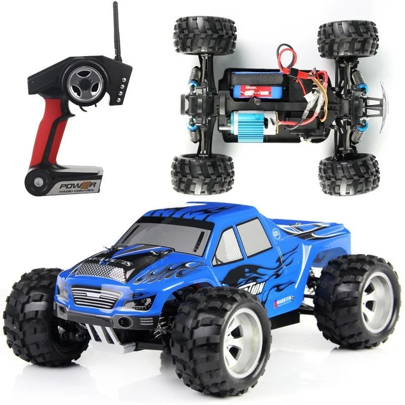 WLtoys A979 A RC высокоскоростной автомобиль 2 4 ГГц 2CH 1:18 4WD Багги внедорожник на