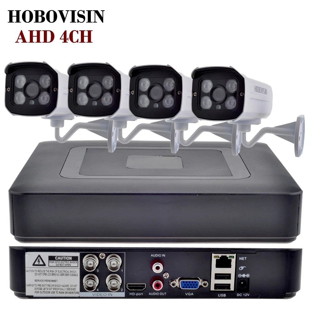 HOBOVISIN HD 1080P HDMI 4ch CCTV System 4CH AHD DVR KIT 720P 960P 1080P AHD Security Camera Home Surveillance Video Recorder