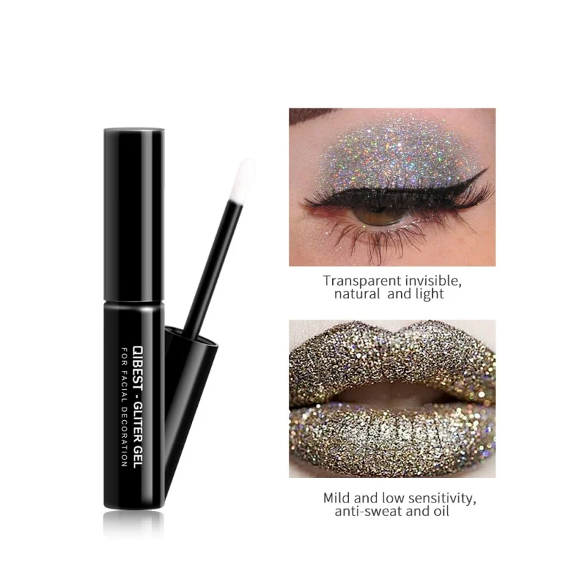 Lip Shimmer Makeup Quick drying Festival Glitter Glue High gloss