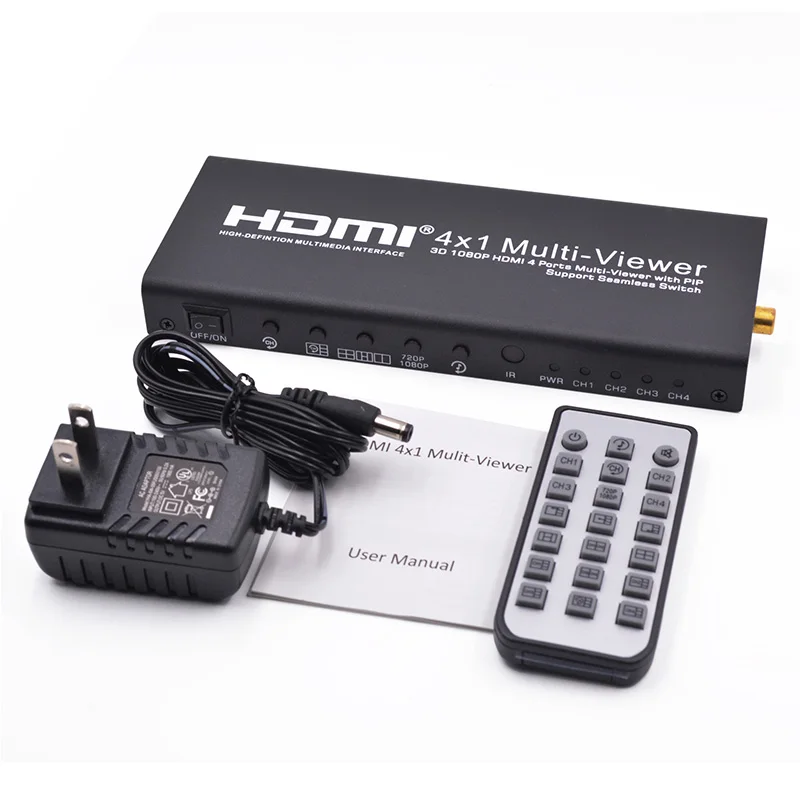 Elistooop HDMI 4x1 четырехъядерный мультипросмотр с поддержкой PIP бесшовный