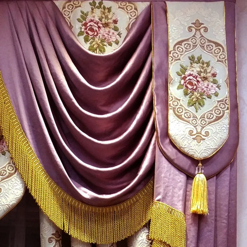 Фиолетовая ливионговая занавеска в стиле принцессы с подзором, Дамская занавеска для роскошной девичьей комнаты, занавеска в стиле святых лондонских Королев