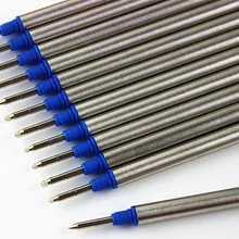 10 шт./Высококачественная металлическая ручка заправка чернил Средний NIB(AAA) Заправка синие чернила Шариковая ручка