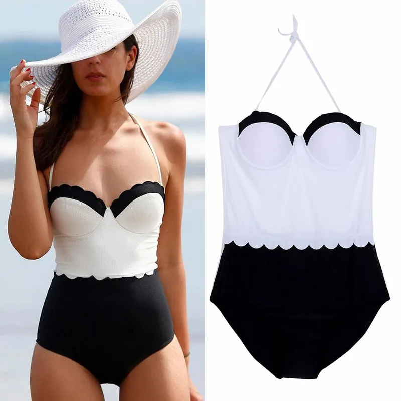

Women Swimsuit Sexy Push Up Padded Bikini Monokini Swimwear Beachwear