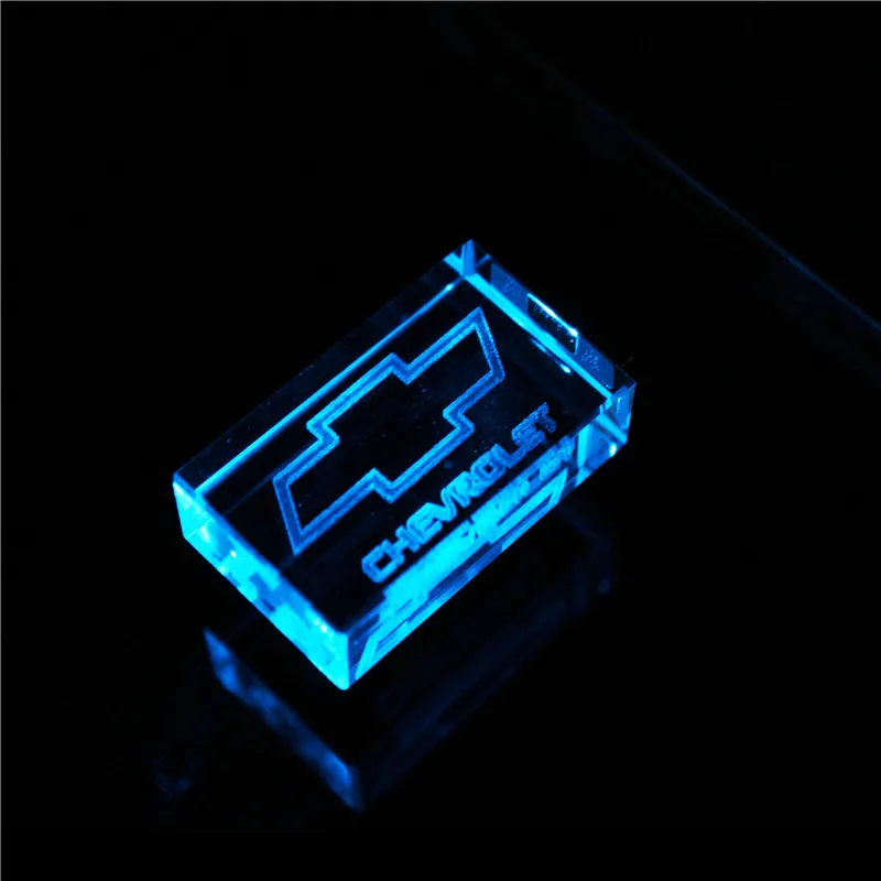 64GB usb2.0 металлический кристалл Chevrolet ключ модель автомобиля USB флэш-накопитель 4GB 8GB 16GB 32GB драгоценный камень ручка привода специальный подарок - Цвет: Bleu