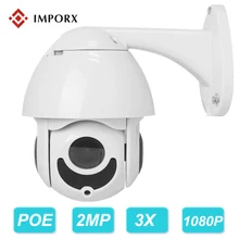 Câmera PTZ IP POE H.265 3X ZOOM Óptico 2MP Mini Speed Dome Câmera Ao Ar Livre À Prova D’ Água 1080 p Onvif IR20M P2P câmera de Segurança CCTV