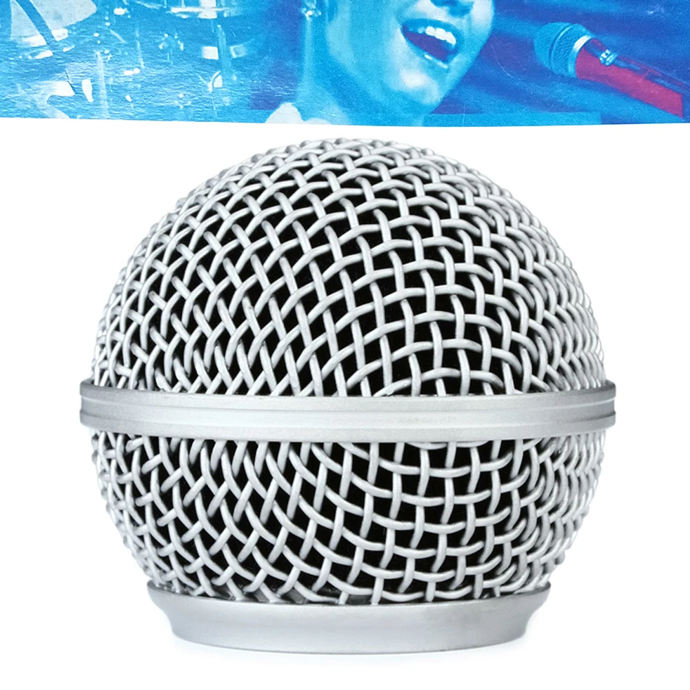 Решетка беспроводной Замена шаровой Универсальный микрофон Гриль головы аксессуары легко установить крышка ручной передатчик стальной сетки