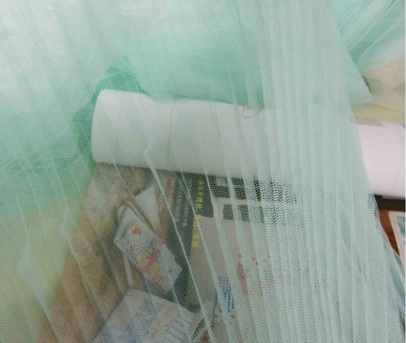 

5 метров ширина 155 см 61 "зеленый гофрированный плиссированный мнущийся сетчатый кружевной ткани сплошное свадебное платье одежда материалы LX24