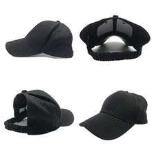 Ponytail tennis Cap Sunshade Cotton Sun Hat Beach Visor Ponycaps