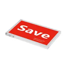 Акриловый блок рамы прозрачный акриловый Настольный держатель знака держатель для ценника стенд рама для рекламы информация Рамка Изображения 50 шт