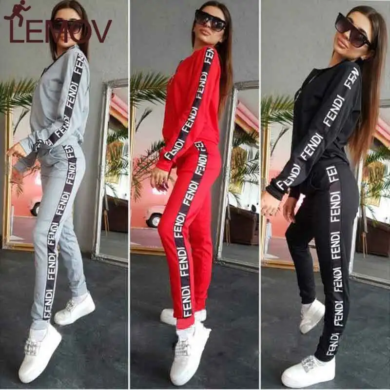 Черный женский спортивный костюм Фенди
