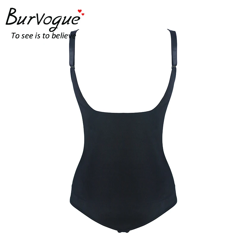 Burvogue Latex Body Shaper Waist Slimming Shapewear for Women Waist Control Underbust Zipper Body Shaper Sexy Underwear Bodysuit