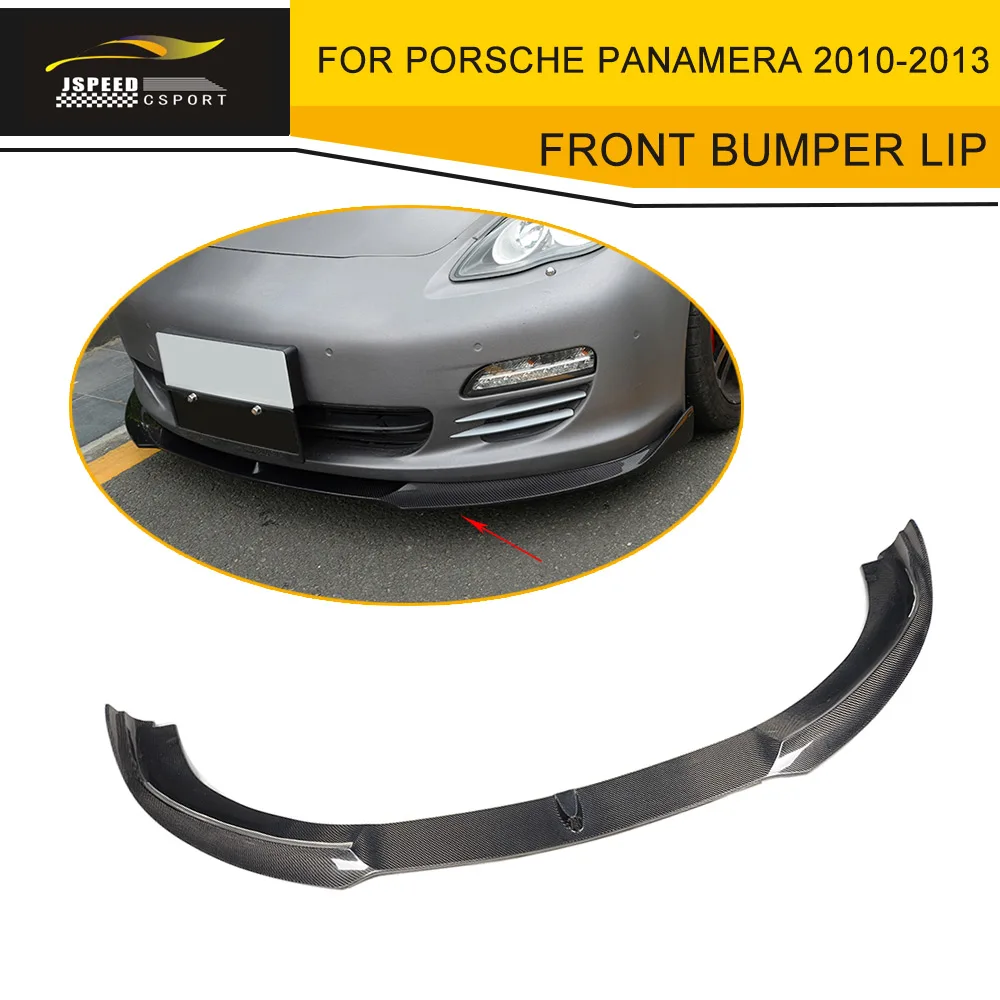 포르쉐 Panamera 2010-2013 년을위한 탄소 섬유 자동 경주 정면 입술 앞치마 차 스타일링