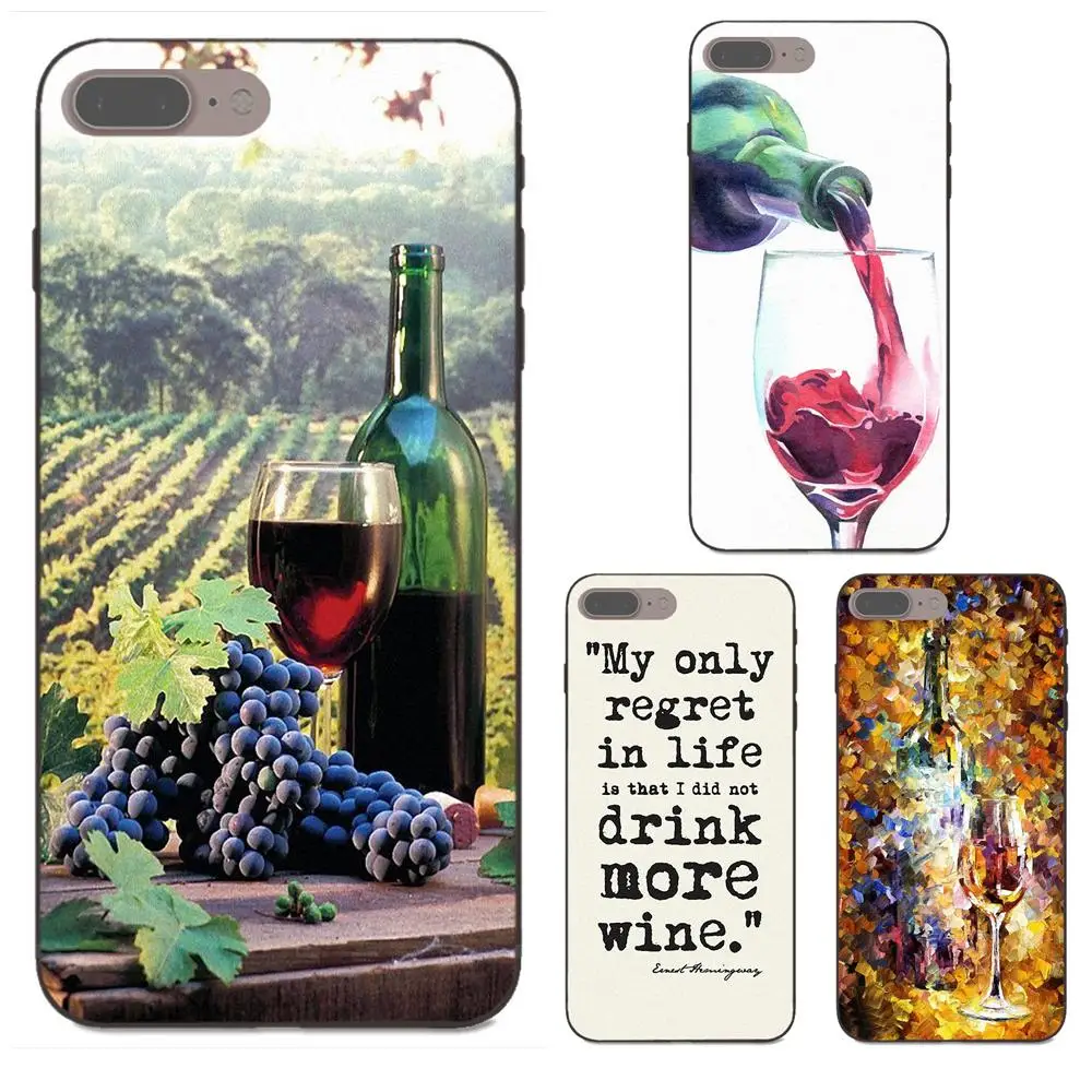 

Clear Soft Shell For Huawei Honor Enjoy Mate Note 6s 8 9 10 20 Lite Play Pro P smart Fashion Wine Art