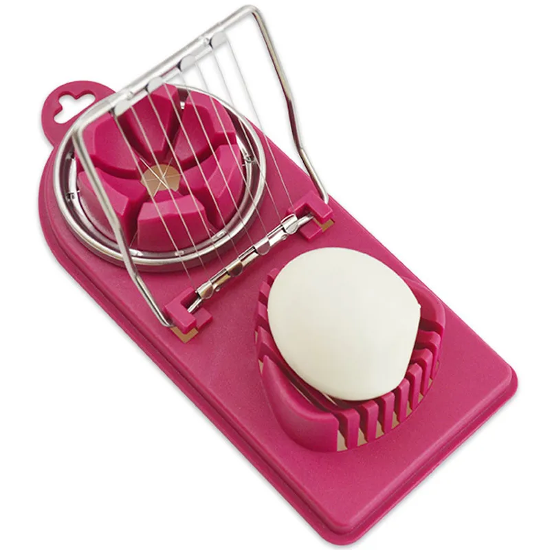 

Multipurpose Egg Slicer with Stainless Steel Wires for Cutting Hard Boiled Eggs and Deliciously Soft Boiled Eggs