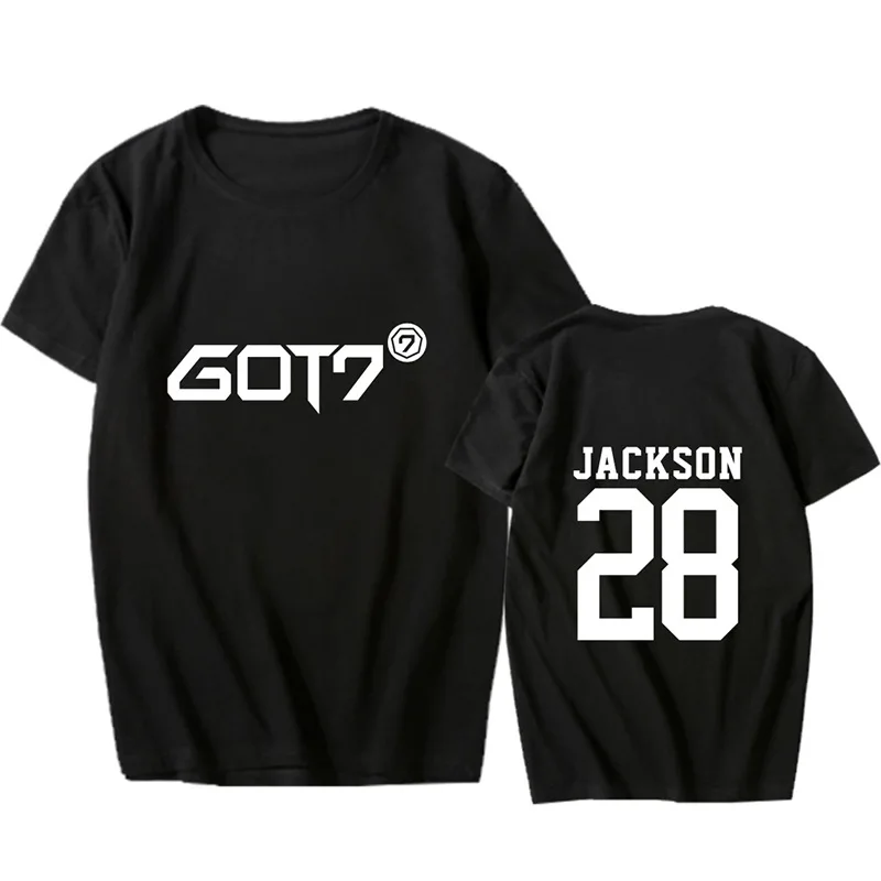 Kpop Got7 новая футболка с коротким рукавом и надписью Rounding Top aid kpop Jackson для мужчин