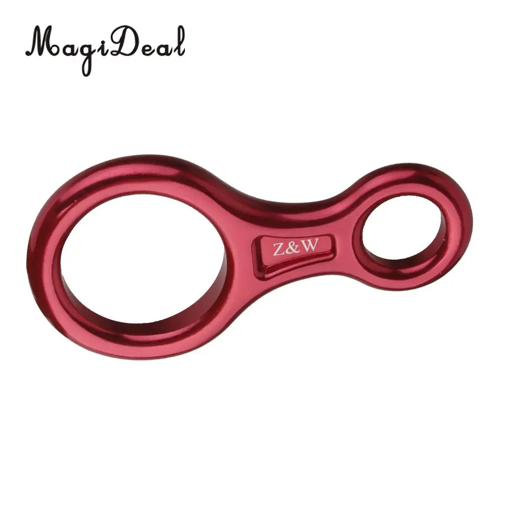 MagiDeal Figure 8 Mountaineering Climbing Rappelling Ring Belay Device 35KN  for Tree Climbing Caving Camping Travell Accessory