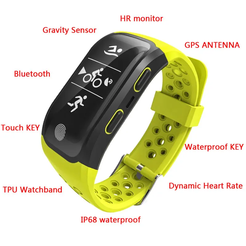 XGODY S908 Smart Watch Waterproof IP68 Heart Rate Monitor Sedentary Reminder Smart Sport Band GPS Smartband Connect IOS Android XGODY S908 Smart Watch Waterproof IP68 Heart Rate Monitor Sedentary Reminder Smart Sport Band GPS Smartband Connect IOS Android