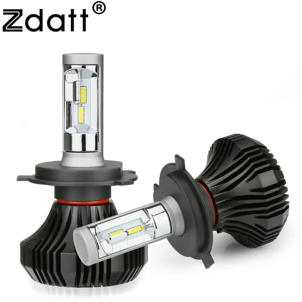 Zdatt 12V H4 H7 LED Headlight H11 Bulb 80W 8000Lm H8 H9 H1 9005 HB3 9006