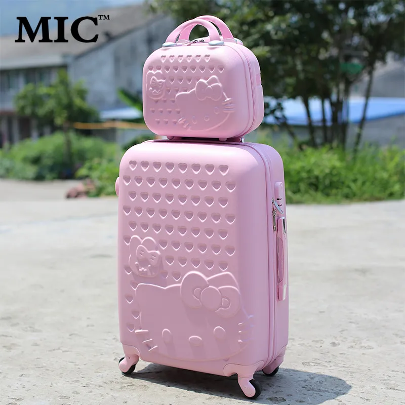 20"24"28" Hello Kitty Suitcase Sets,Children Women's KT Luggage,High