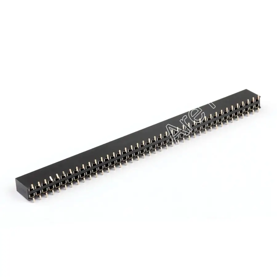 Sale Socket 10Pcs Female Double Row Pin Header RoHS Gold Plated SMT 2x40Pin 2.54mm valores 10 pcs gold plated smd smt 2 54mm breakable female pin header 80pin dual row