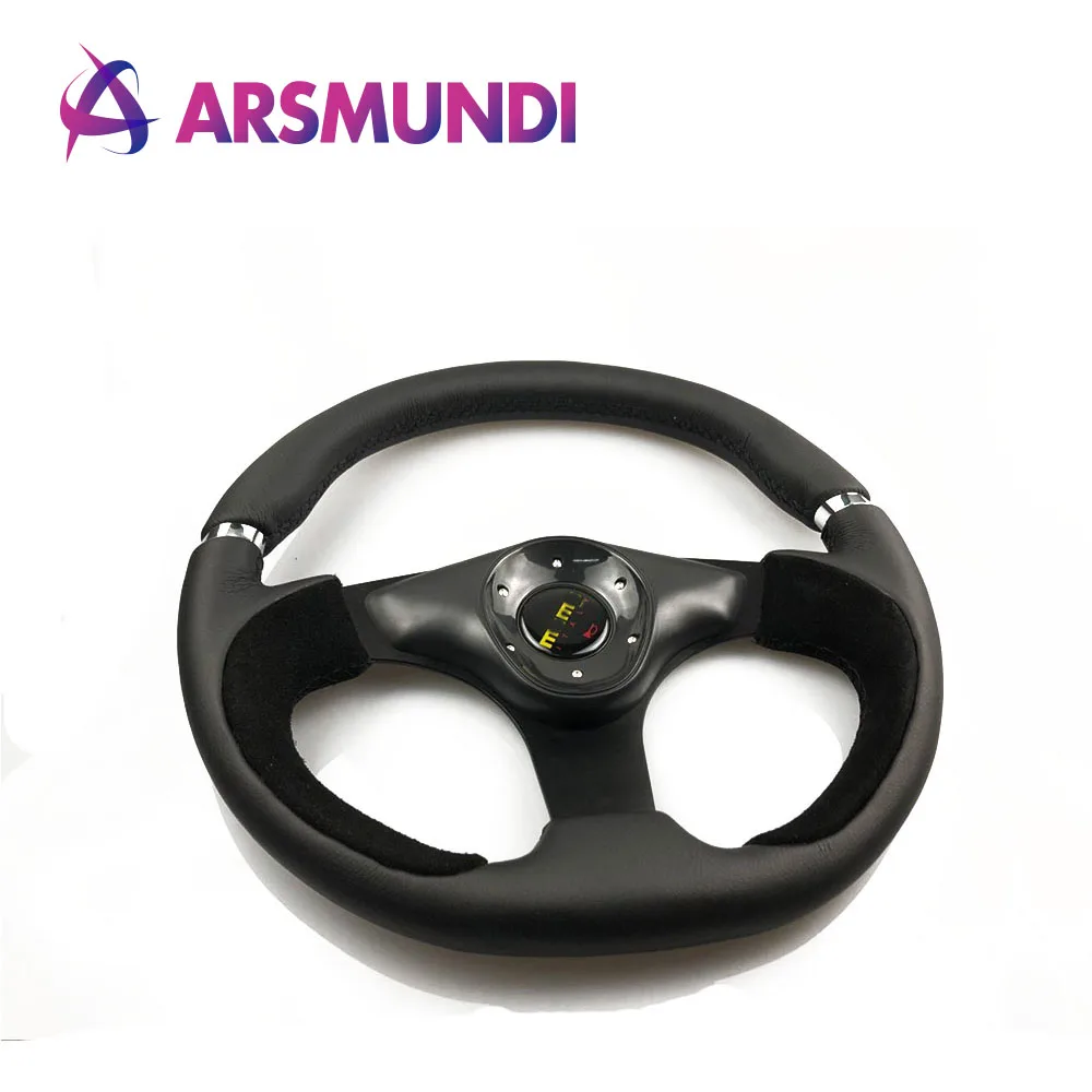 

13 Inch 320MM Size Genuine leather Steering Wheel RACING WHEEL