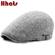 Который в душе сплошной цвет Хлопок Лен Весна Лето берет для женщин и мужчин на открытом воздухе повседневная плоская солнцезащитная Кепка Регулируемая дышащая кость
