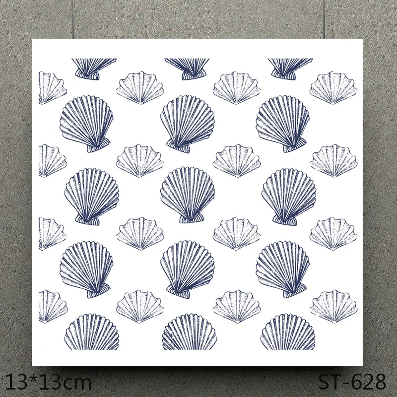 

AZSG Shell Silicone Clear Stamps For Scrapbooking DIY Clip Art /Card Making Decoration Stamps Crafts