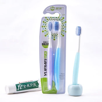 

Rushed Special Offer Adults Adult Manual Beautiful Toothbrush Ultra Elastic Taenidium Soft-bristle toothbrush(Color random