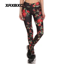 Новинка KYK1099 сексуальная девушка женщины цветок Роза 3D принты Высокая талия эластичный спортивный бинт из полиэфирного волокна Леггинсы Брюки Плюс Размер