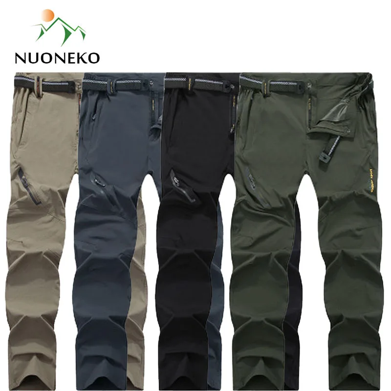 Stretch Hiking Pants Mens Outdoor Sports Breathable Mountain Trekking Fishing Cycling Waterproof Quick Dry Trousers PN12 hiking pants