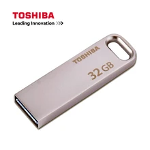 Toshiba USB 3.0 Flash Drive 32 г 64 г 128 г 120 МБ/с. U диска металла мини флешки Настоящее Ёмкость memory Stick устройства хранения данных
